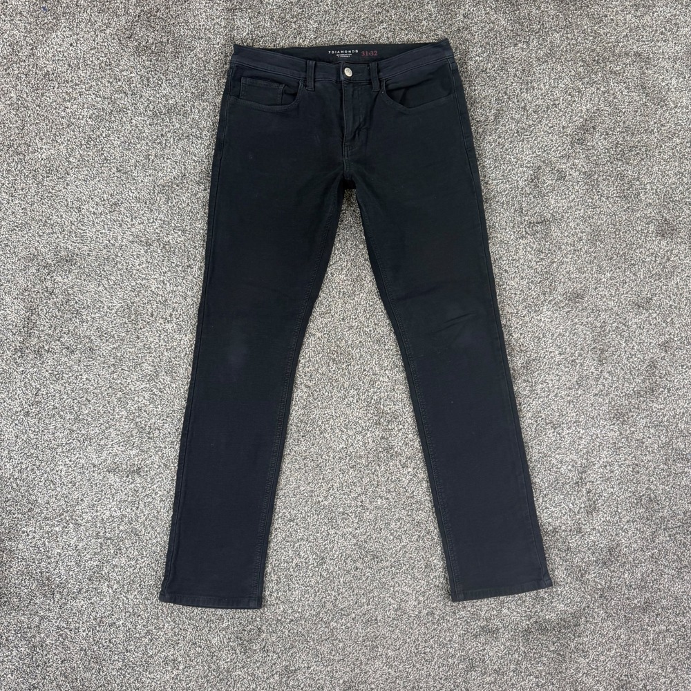 7 Diamonds Generation 7 Pocket Slim Fit Pants Mens 31x32 Black Pigment Dye